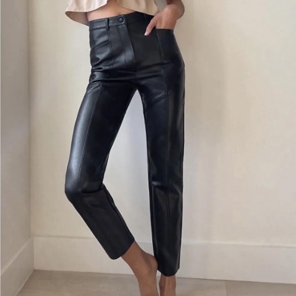 Aritzia Wilfred Rebel Faux Leather Pants